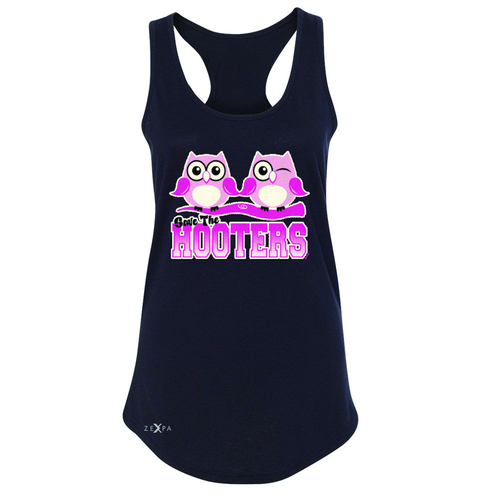 Save the Hooters Breast Cancer October Women's Racerback Awareness Sleeveless - Zexpa Apparel - 1