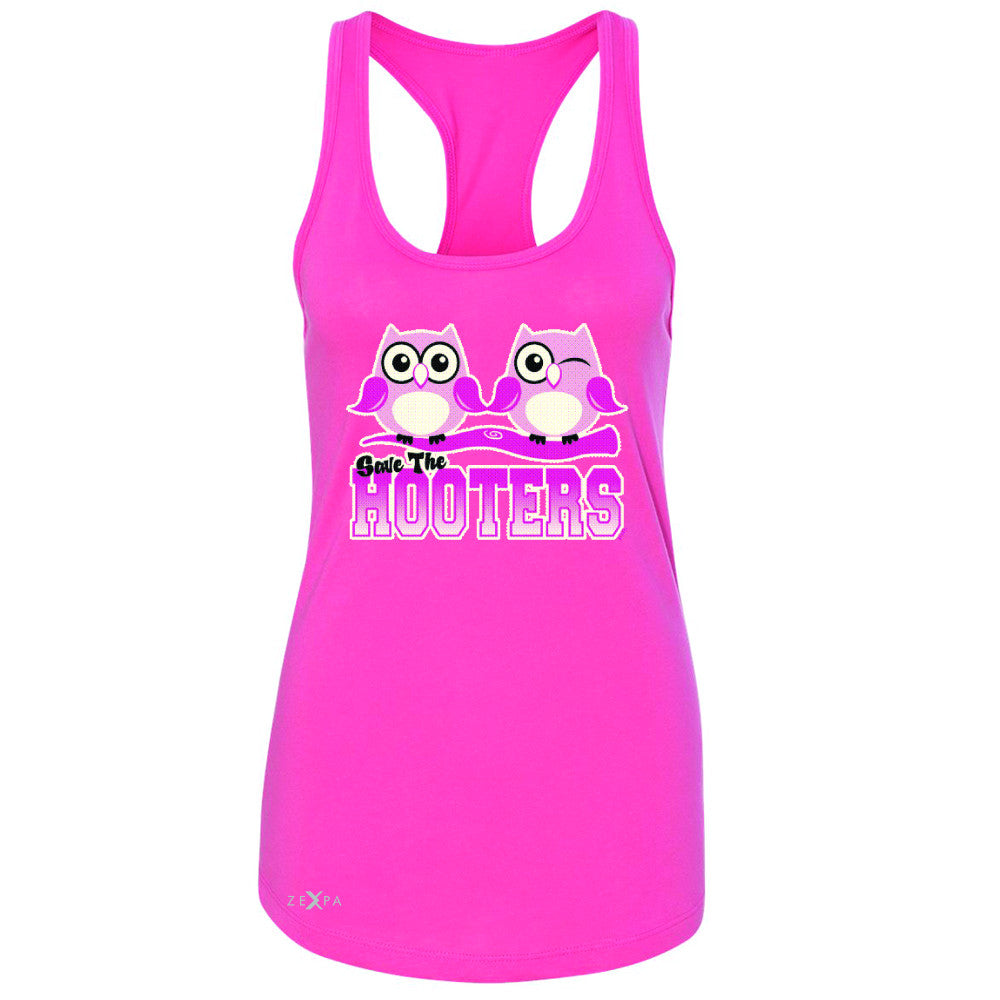 Save the Hooters Breast Cancer October Women's Racerback Awareness Sleeveless - Zexpa Apparel - 2