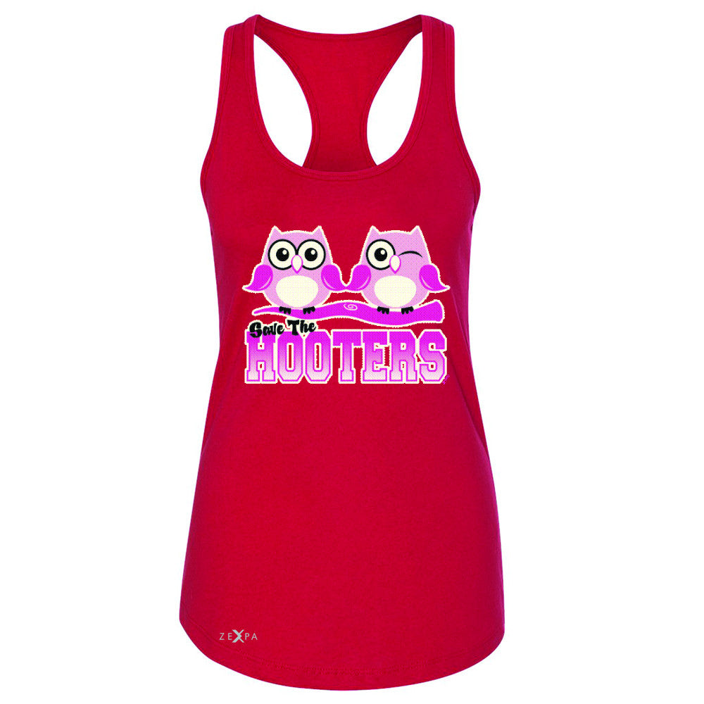 Save the Hooters Breast Cancer October Women's Racerback Awareness Sleeveless - Zexpa Apparel - 3