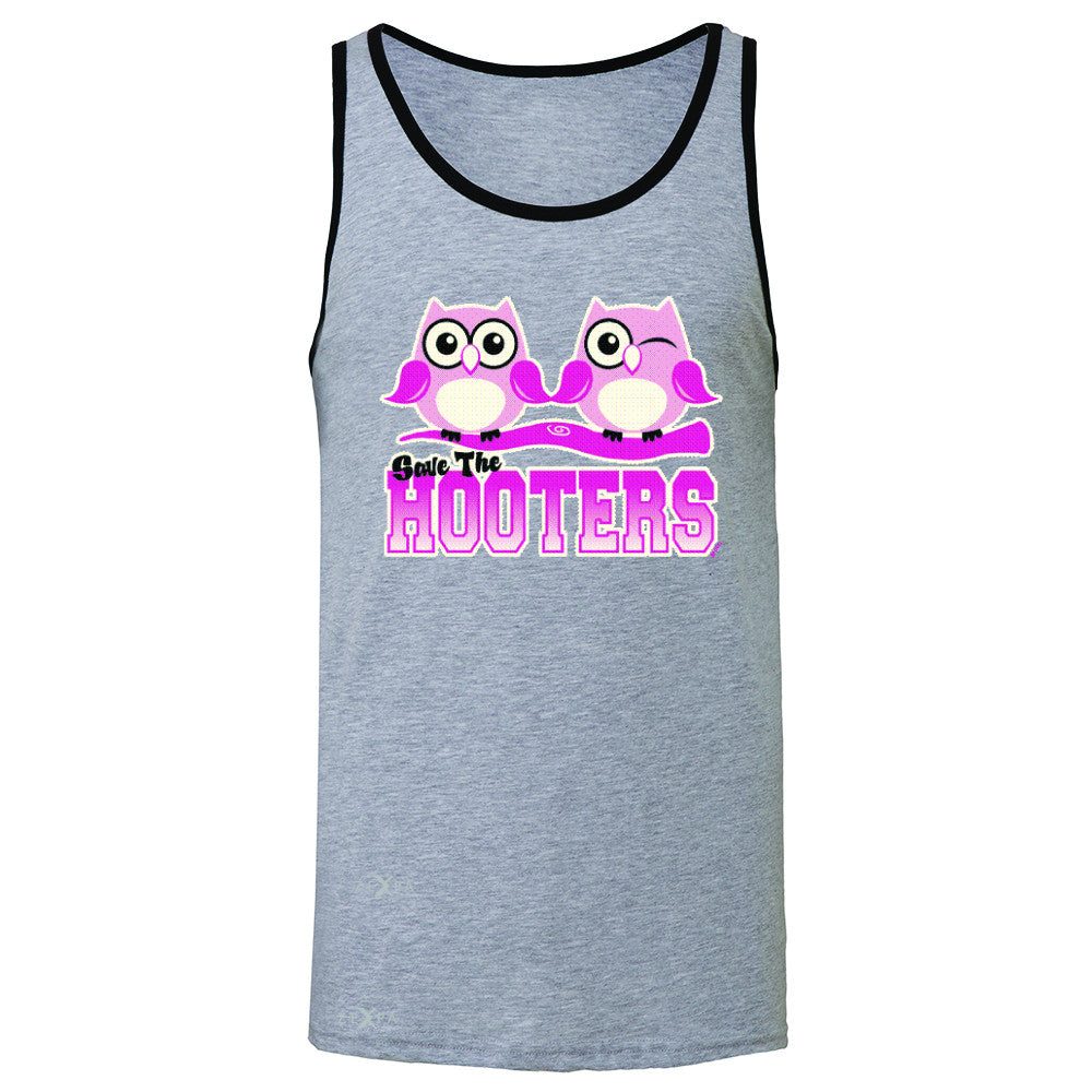 Save the Hooters Breast Cancer October Men's Jersey Tank Awareness Sleeveless - Zexpa Apparel - 2