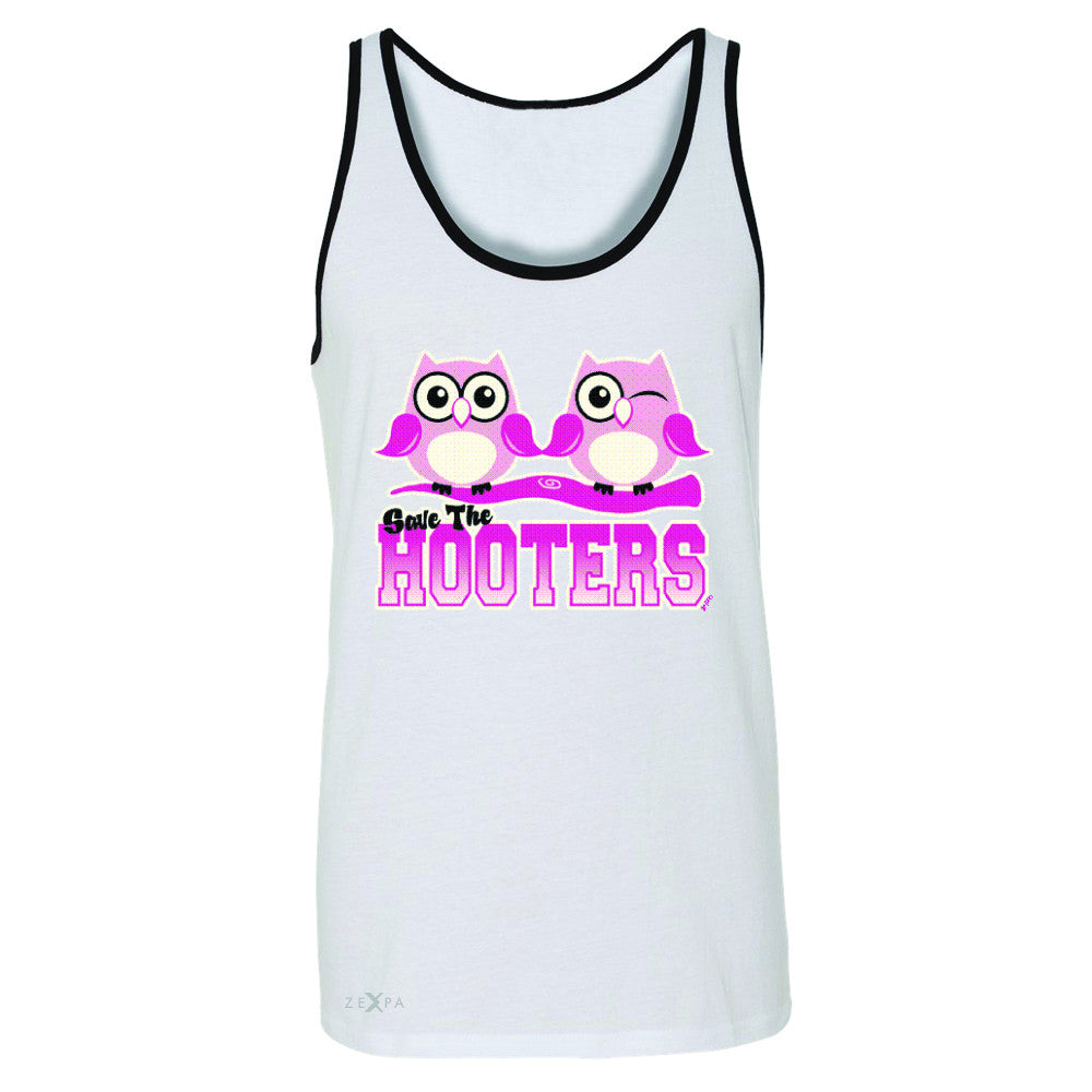 Save the Hooters Breast Cancer October Men's Jersey Tank Awareness Sleeveless - Zexpa Apparel - 6