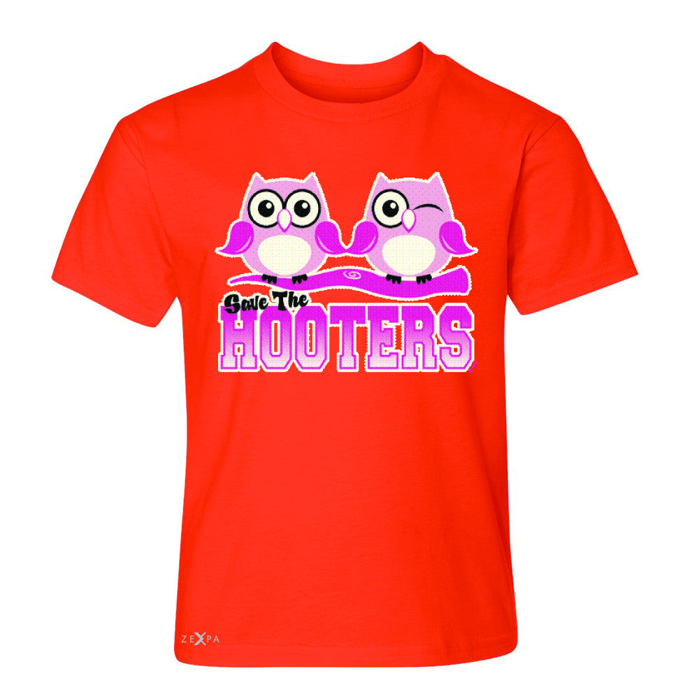 Save the Hooters Breast Cancer October Youth T-shirt Awareness Tee - Zexpa Apparel - 2