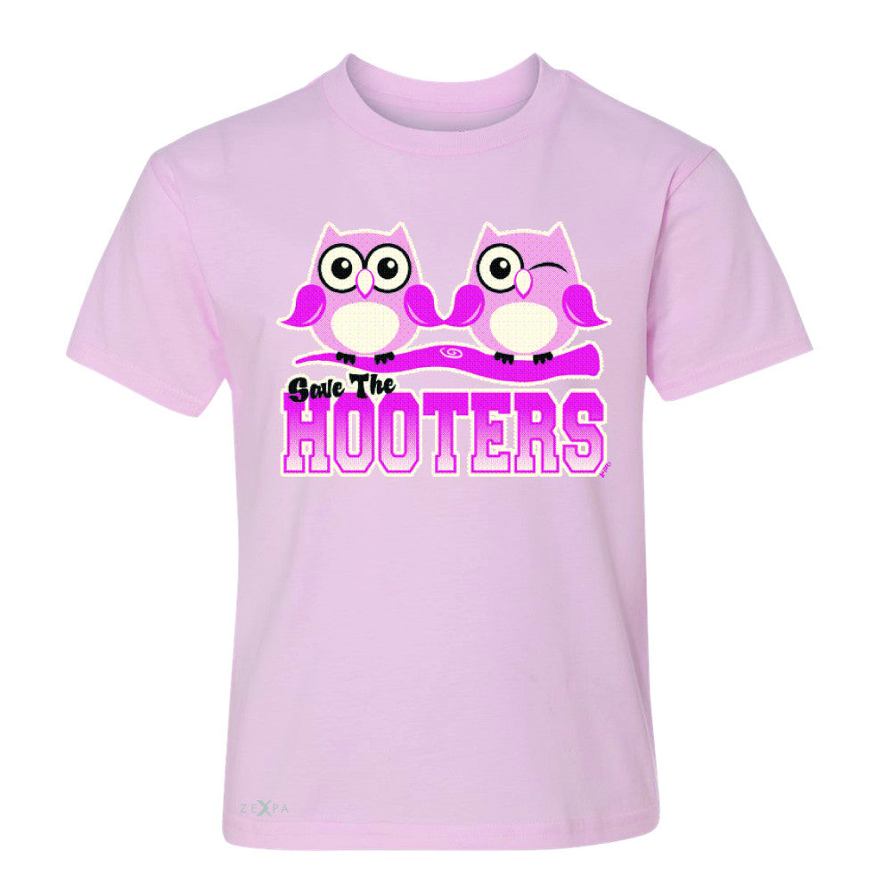 Save the Hooters Breast Cancer October Youth T-shirt Awareness Tee - Zexpa Apparel - 3