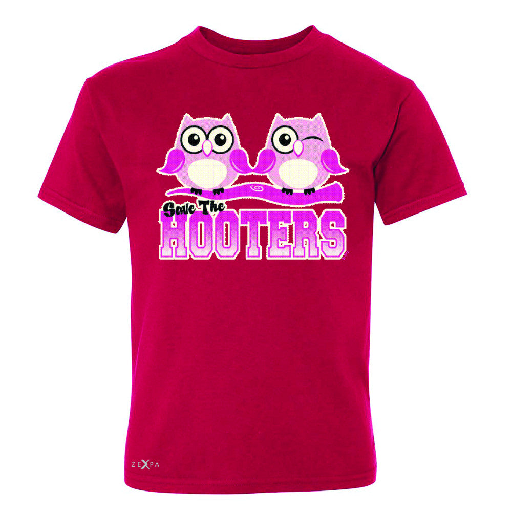 Save the Hooters Breast Cancer October Youth T-shirt Awareness Tee - Zexpa Apparel - 4