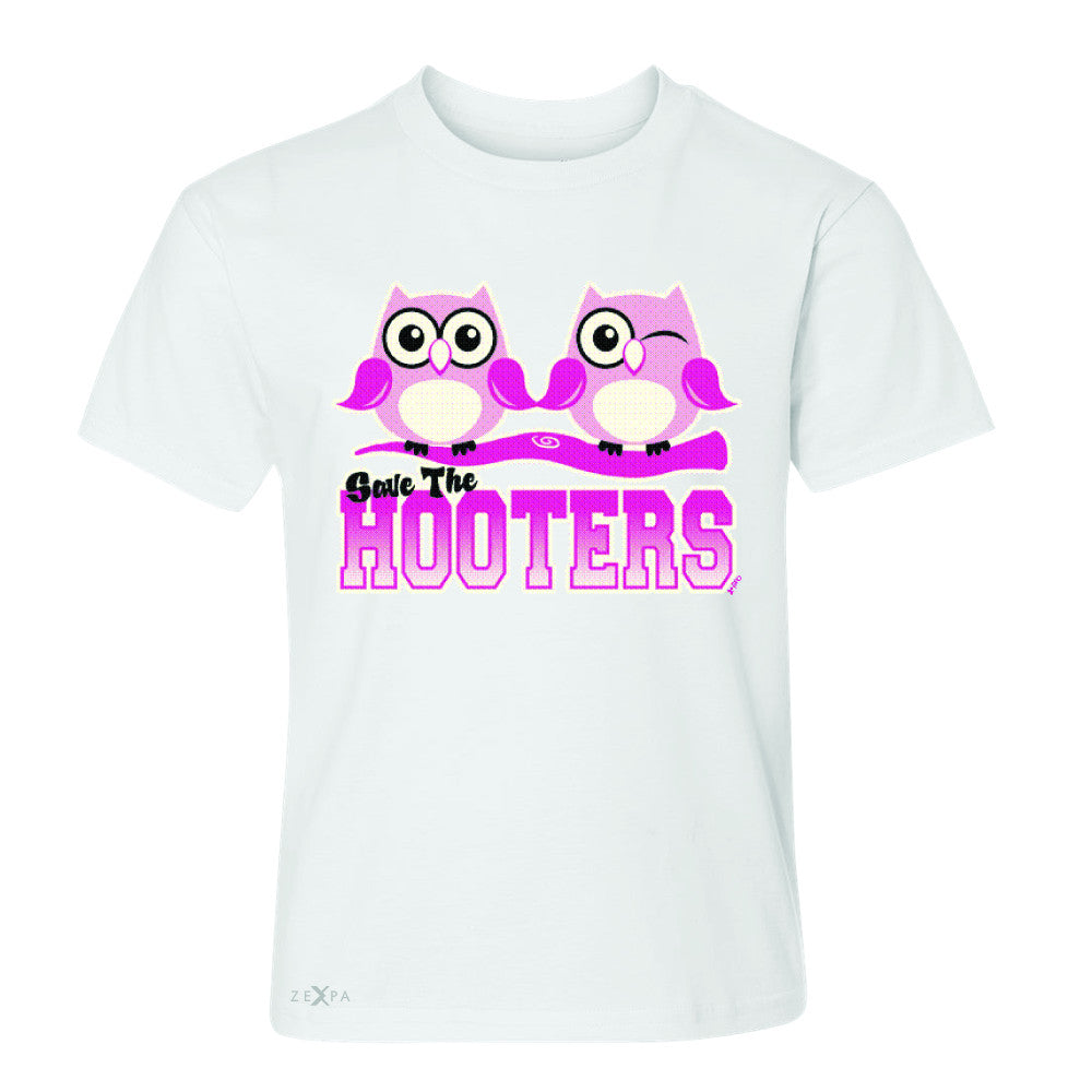 Save the Hooters Breast Cancer October Youth T-shirt Awareness Tee - Zexpa Apparel - 5