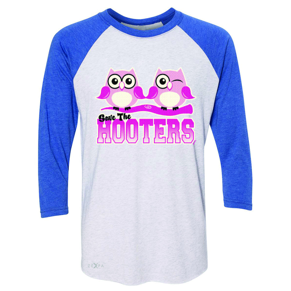 Save the Hooters Breast Cancer October 3/4 Sleevee Raglan Tee Awareness Tee - Zexpa Apparel - 3