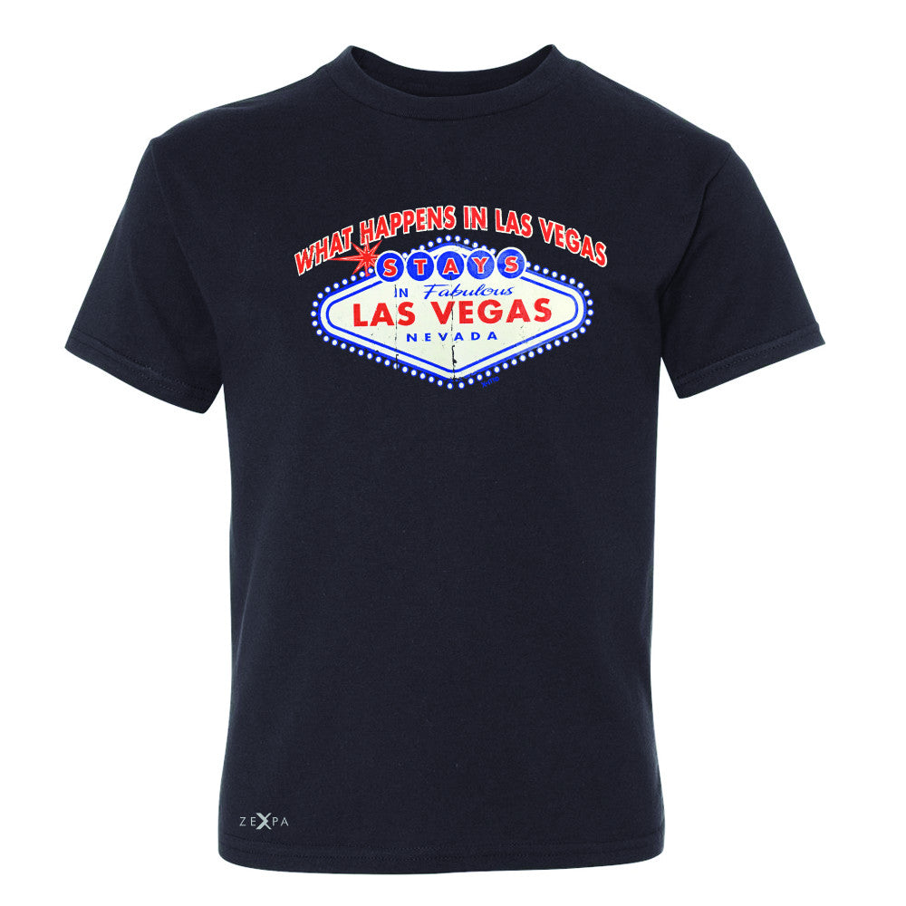 What Happens in Las Vegas Stays In Las Vegas Youth T-shirt Fun Tee - Zexpa Apparel - 1