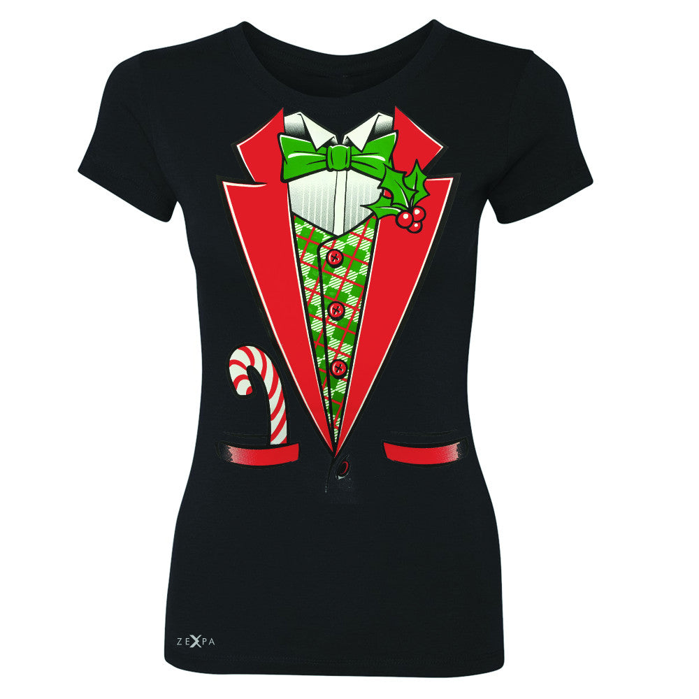 Sugar Christmas Tuxedo Cool Women's T-shirt Halloween Costume Tee - Zexpa Apparel - 1