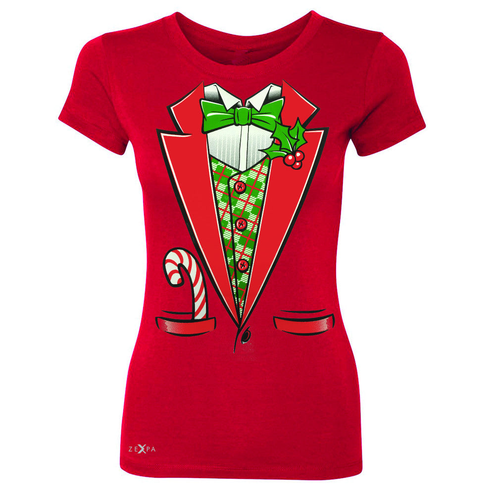 Sugar Christmas Tuxedo Cool Women's T-shirt Halloween Costume Tee - Zexpa Apparel - 4
