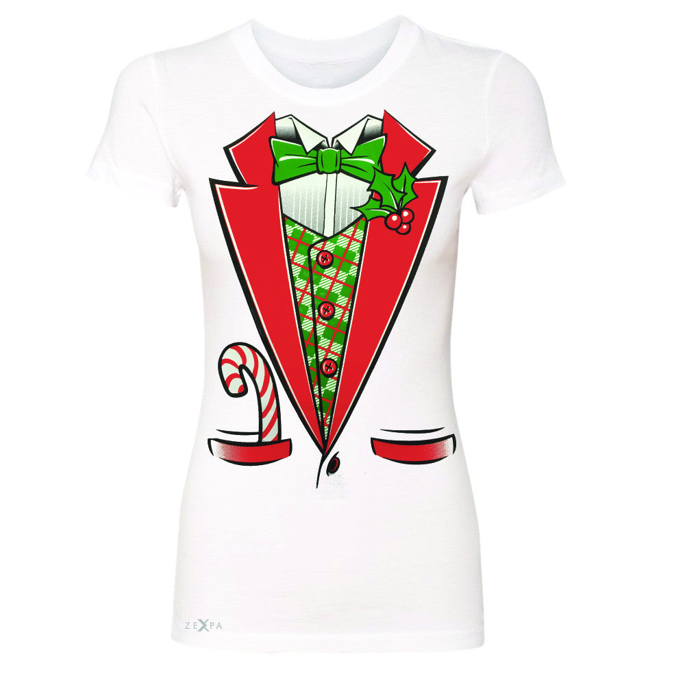 Sugar Christmas Tuxedo Cool Women's T-shirt Halloween Costume Tee - Zexpa Apparel - 5