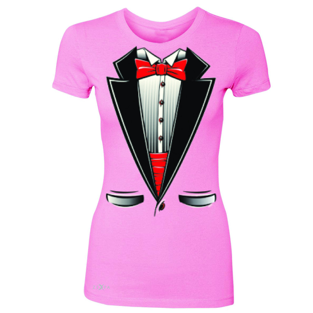 Smokin Christmas Tuxedo Cool Women's T-shirt Halloween Costume Tee - Zexpa Apparel - 3