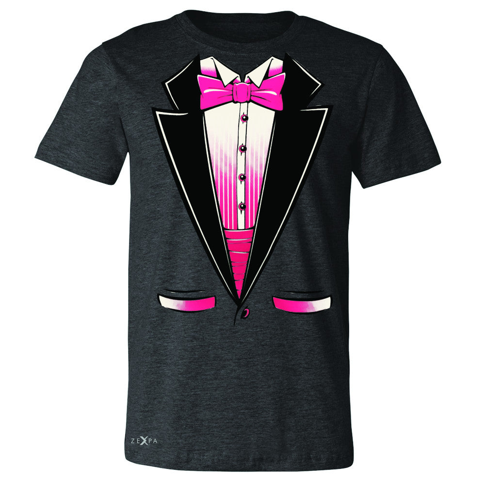 Pink Smokin Tuxedo Cool Men's T-shirt Halloween Costume Tee - Zexpa Apparel - 2