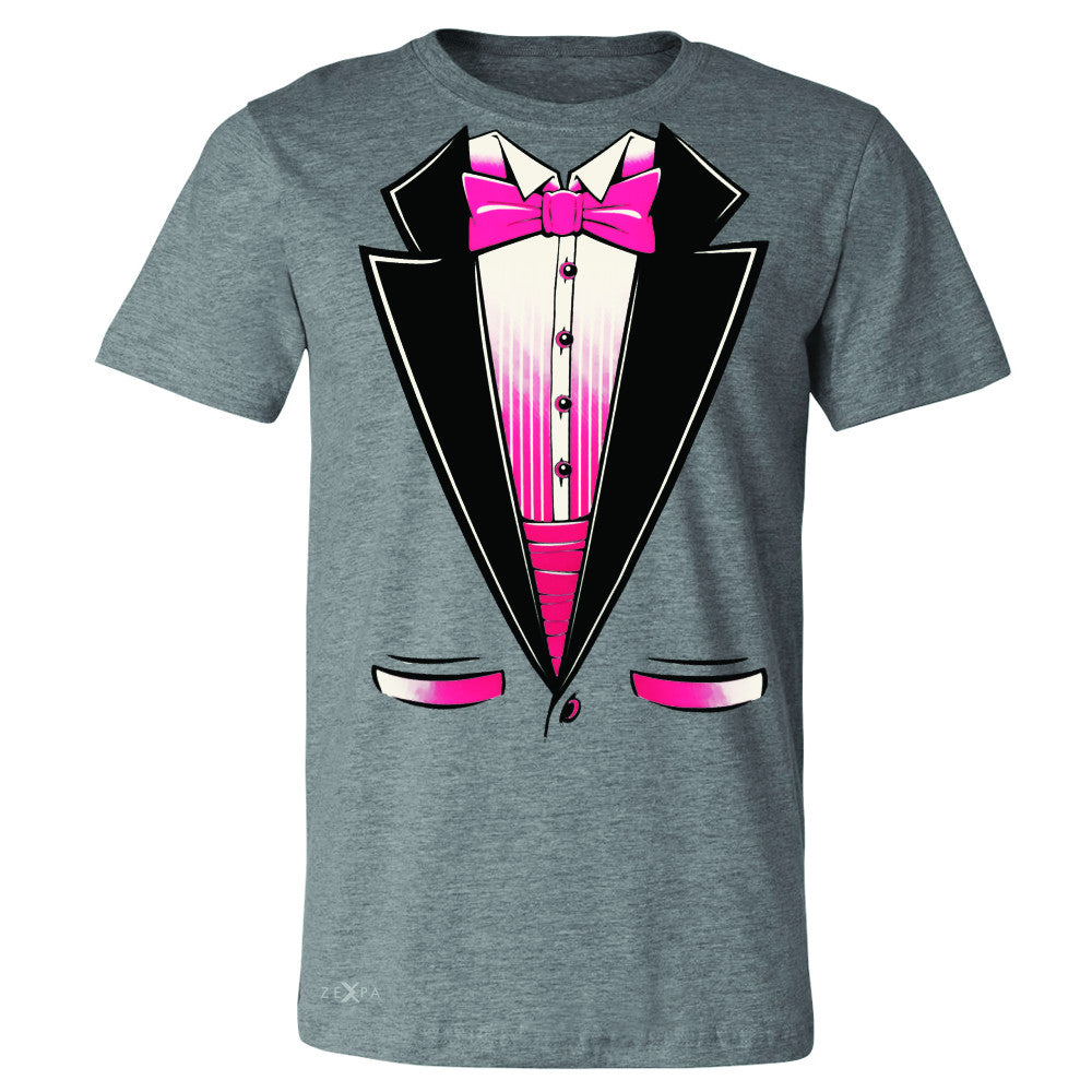 Pink Smokin Tuxedo Cool Men's T-shirt Halloween Costume Tee - Zexpa Apparel - 3