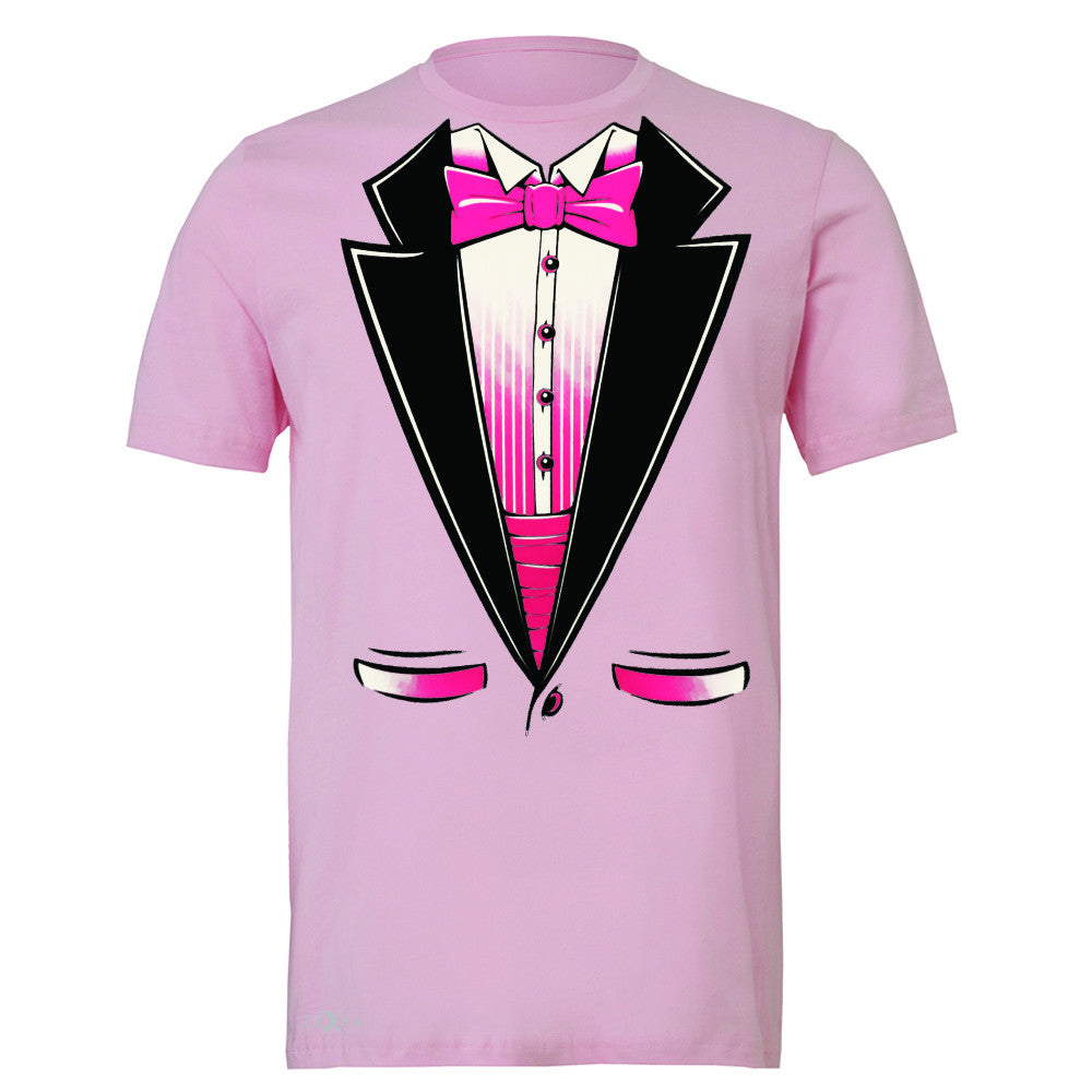 Pink Smokin Tuxedo Cool Men's T-shirt Halloween Costume Tee - Zexpa Apparel - 4