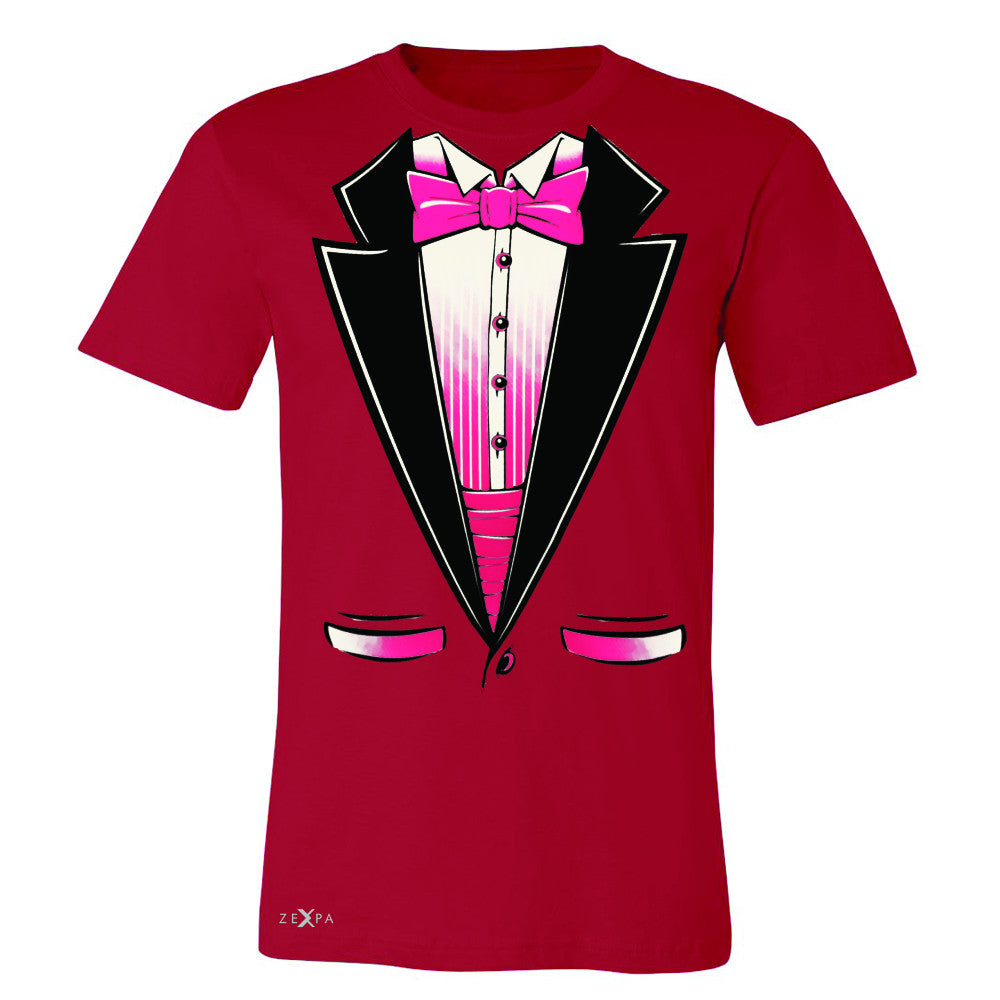 Pink Smokin Tuxedo Cool Men's T-shirt Halloween Costume Tee - Zexpa Apparel - 5