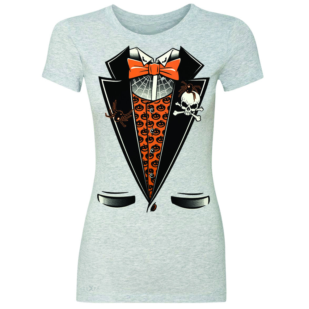 Halloween Vampire Smokin Tuxedo Women's T-shirt Cool Costume Tee - Zexpa Apparel - 2