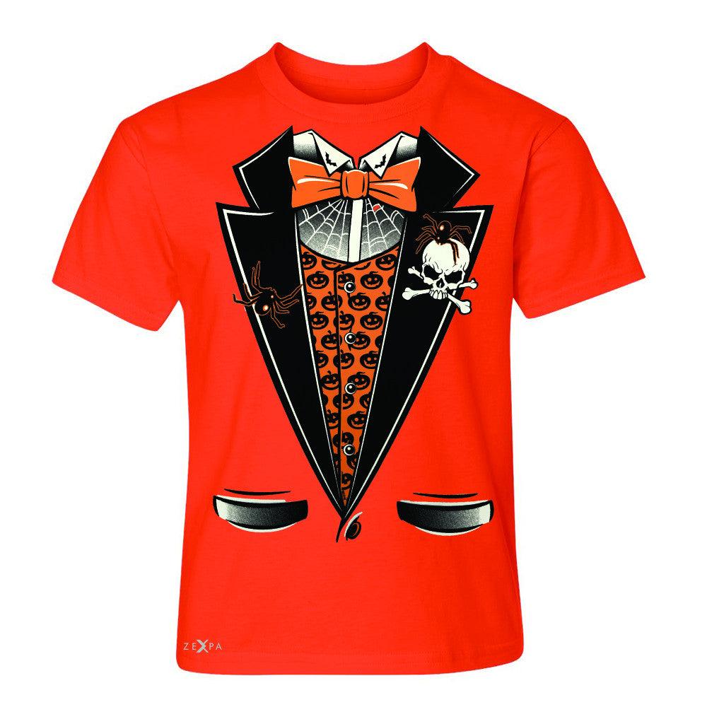Halloween Vampire Smokin Tuxedo Youth T-shirt Cool Costume Tee - Zexpa Apparel - 2