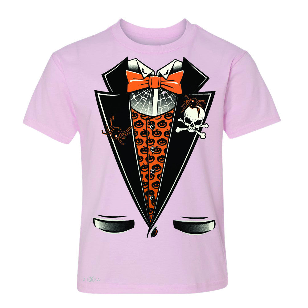 Halloween Vampire Smokin Tuxedo Youth T-shirt Cool Costume Tee - Zexpa Apparel - 3