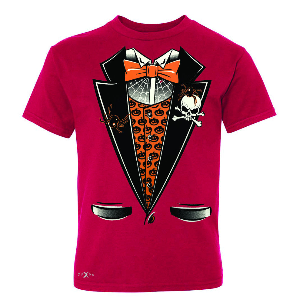 Halloween Vampire Smokin Tuxedo Youth T-shirt Cool Costume Tee - Zexpa Apparel - 4