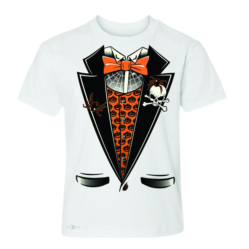 Halloween Vampire Smokin Tuxedo Youth T-shirt Cool Costume Tee - Zexpa Apparel - 5