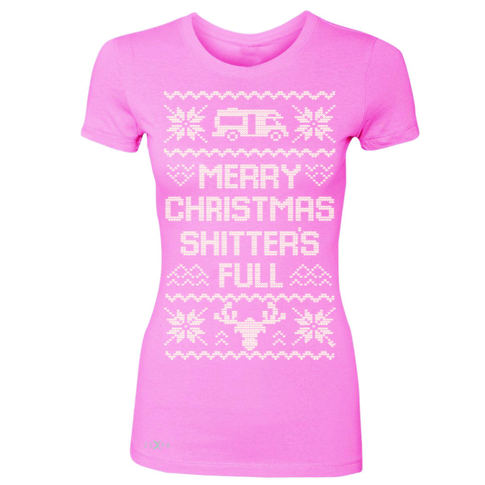 Zexpa Apparel™ Merry Christmas Shitter's Full Women's T-shirt Ugly Sweater Fame Tee - Zexpa Apparel Halloween Christmas Shirts