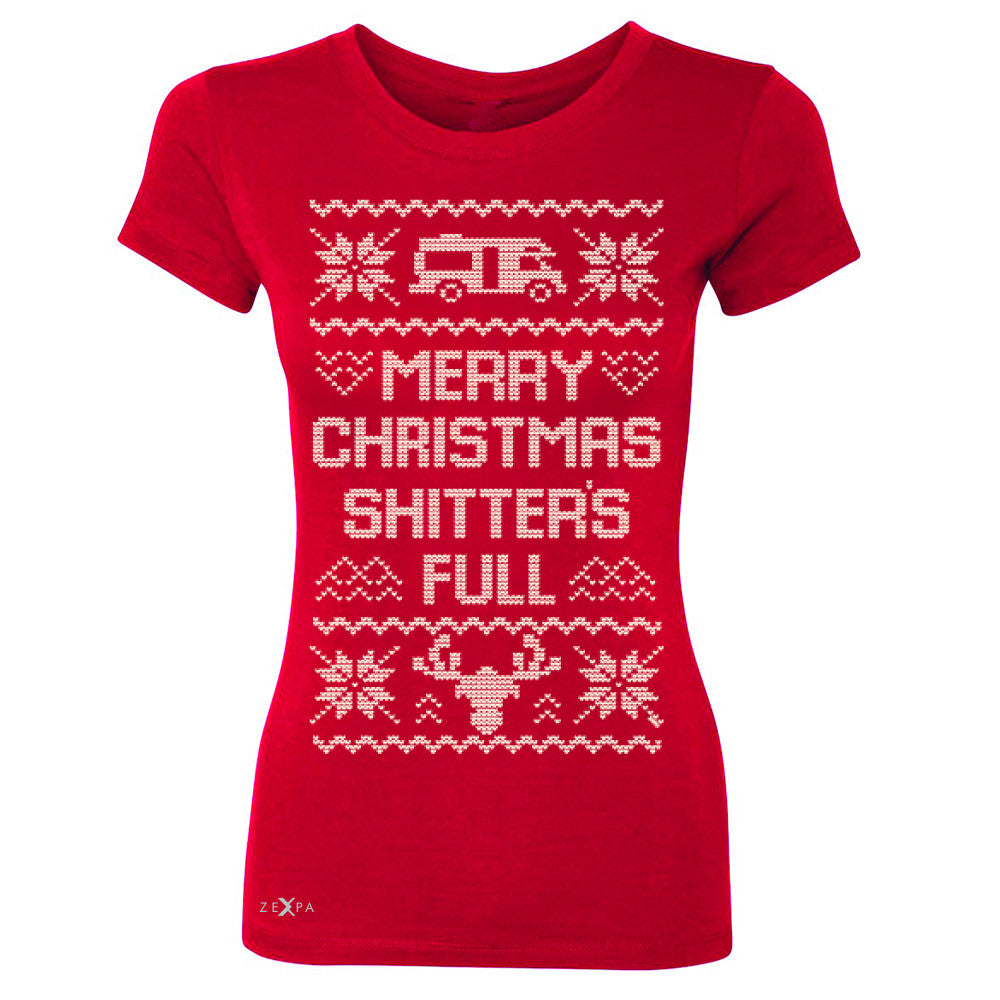 Zexpa Apparel™ Merry Christmas Shitter's Full Women's T-shirt Ugly Sweater Fame Tee - Zexpa Apparel Halloween Christmas Shirts