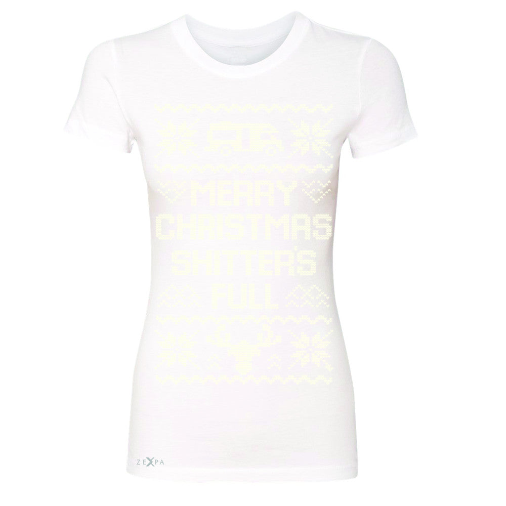 Zexpa Apparel™ Merry Christmas Shitter's Full Women's T-shirt Ugly Sweater Fame Tee - Zexpa Apparel Halloween Christmas Shirts