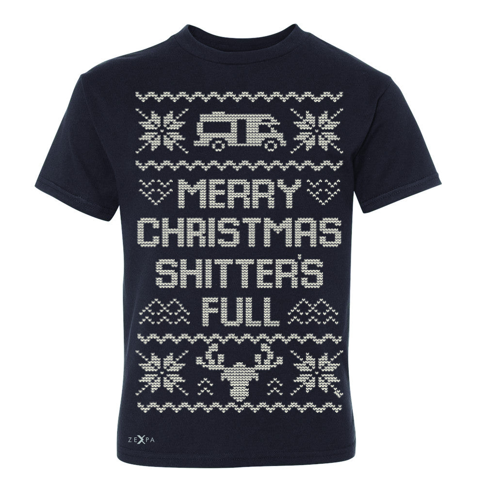Zexpa Apparel™ Merry Christmas Shitter's Full Youth T-shirt Ugly Sweater Fame Tee - Zexpa Apparel Halloween Christmas Shirts