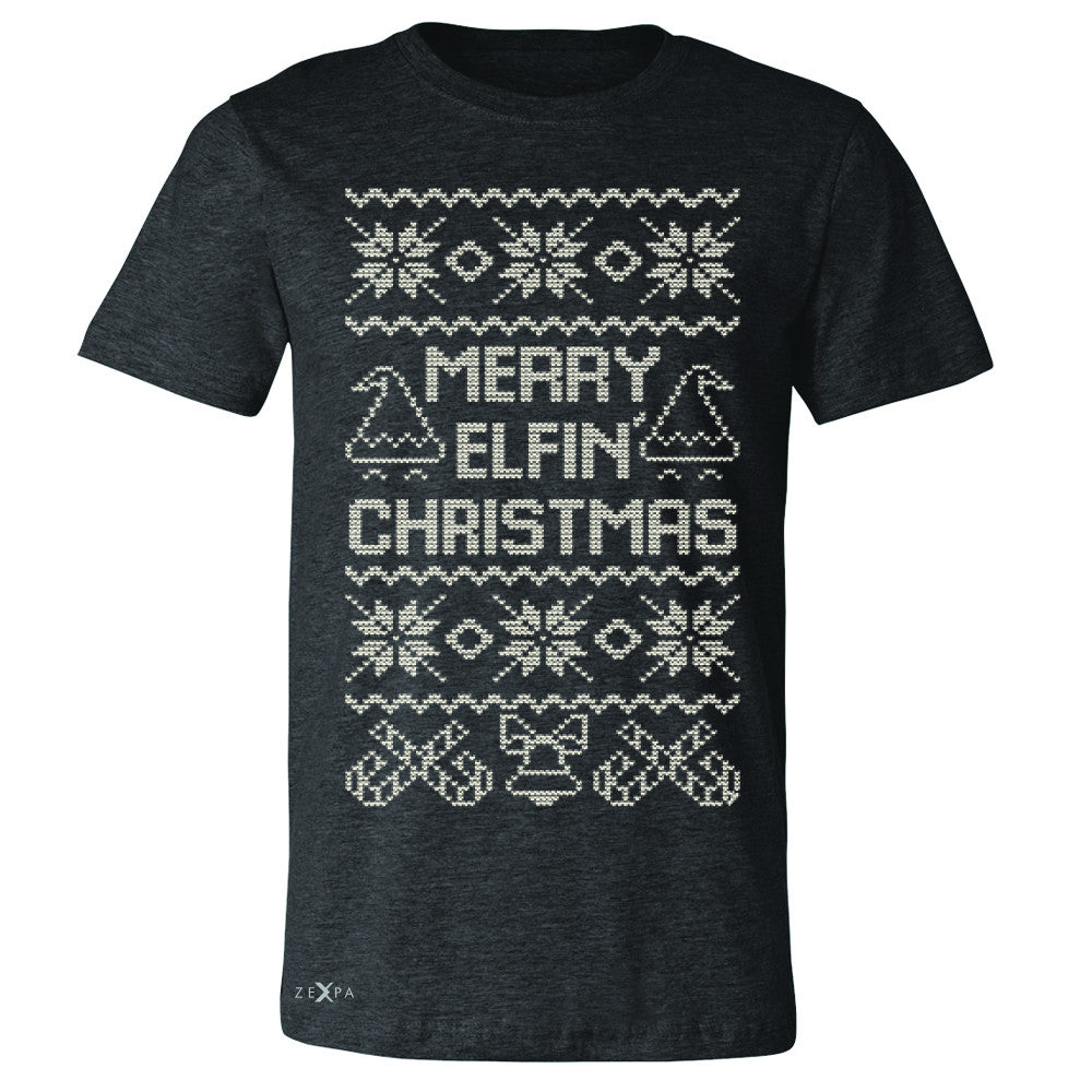 Zexpa Apparel™ Merry Elfin Christmas  Men's T-shirt Ugly Sweater Tradition Tee - Zexpa Apparel Halloween Christmas Shirts