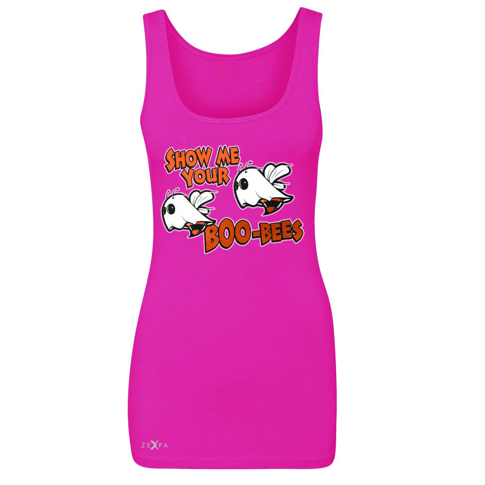 Show Me Your Boo-Bees Ghost  Women's Tank Top Halloween Costume Sleeveless - Zexpa Apparel - 2