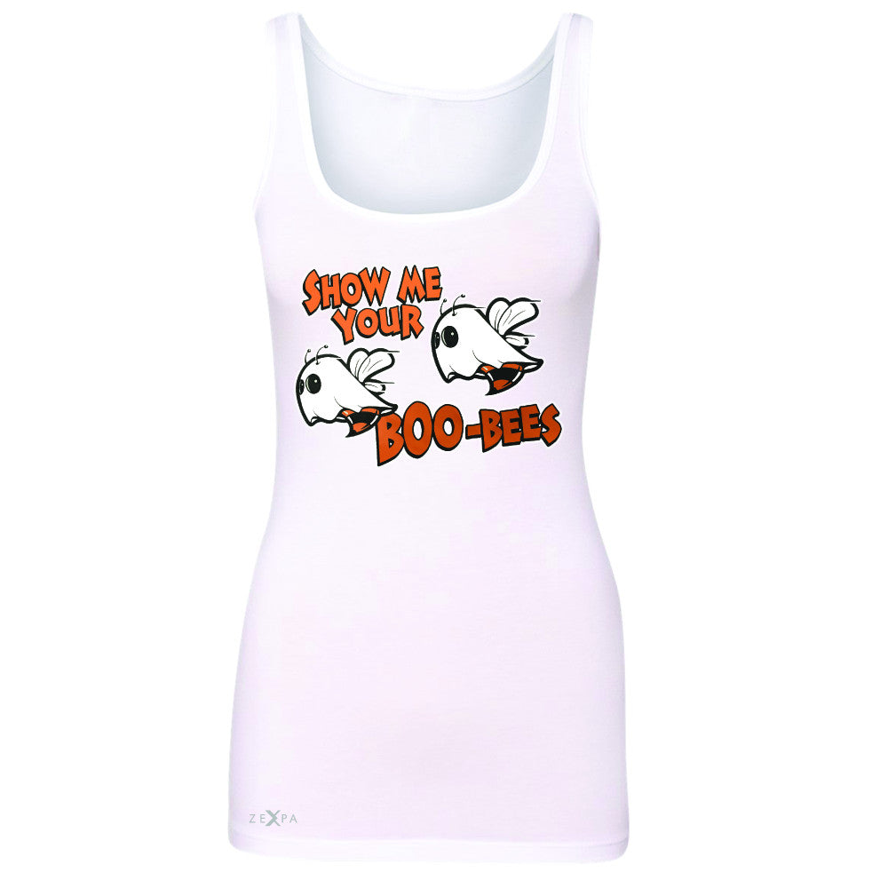 Show Me Your Boo-Bees Ghost  Women's Tank Top Halloween Costume Sleeveless - Zexpa Apparel - 4
