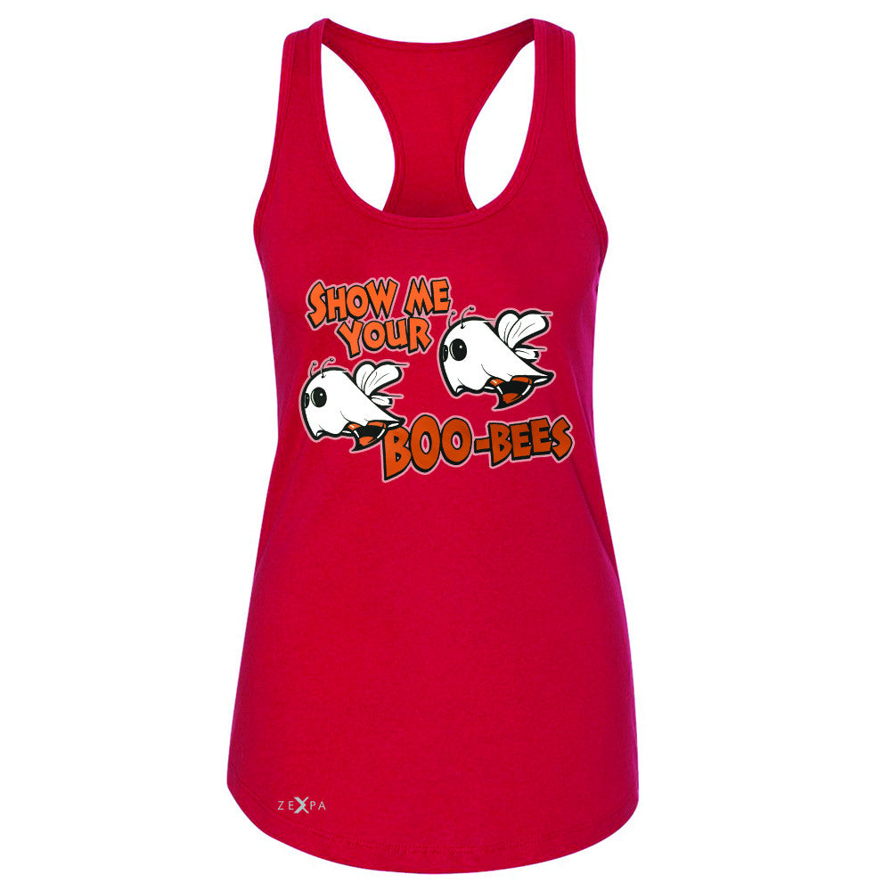 Show Me Your Boo-Bees Ghost  Women's Racerback Halloween Costume Sleeveless - Zexpa Apparel - 3