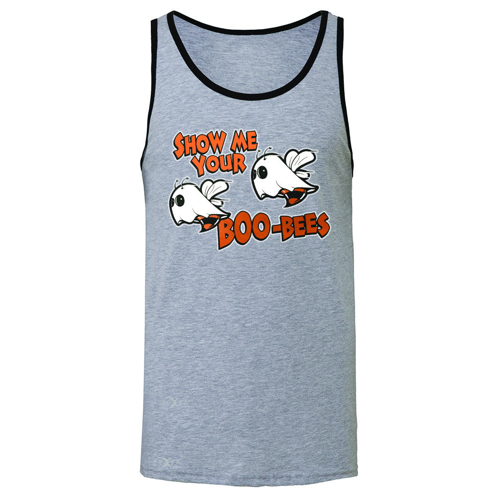 Show Me Your Boo-Bees Ghost  Men's Jersey Tank Halloween Costume Sleeveless - Zexpa Apparel - 2
