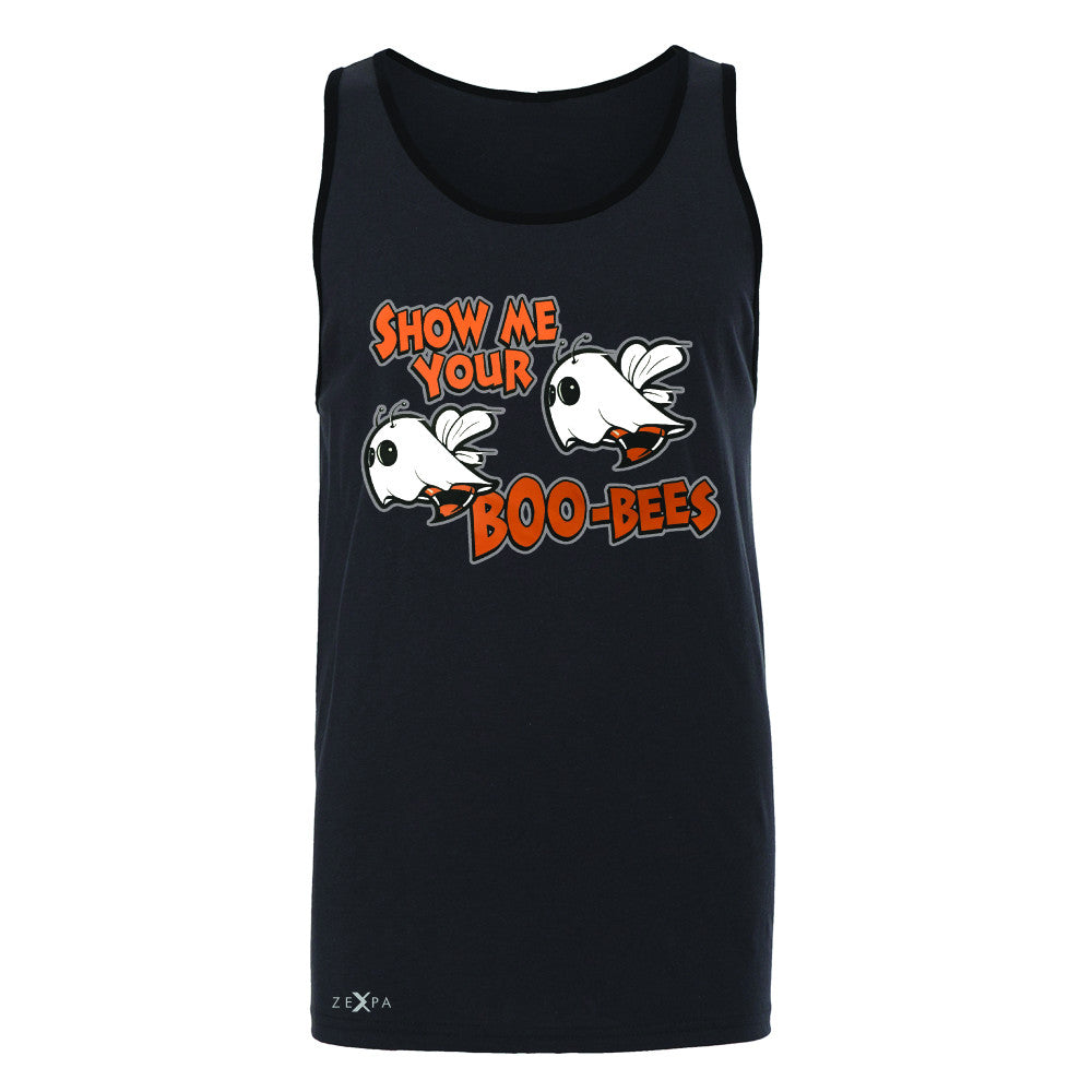 Show Me Your Boo-Bees Ghost  Men's Jersey Tank Halloween Costume Sleeveless - Zexpa Apparel - 3