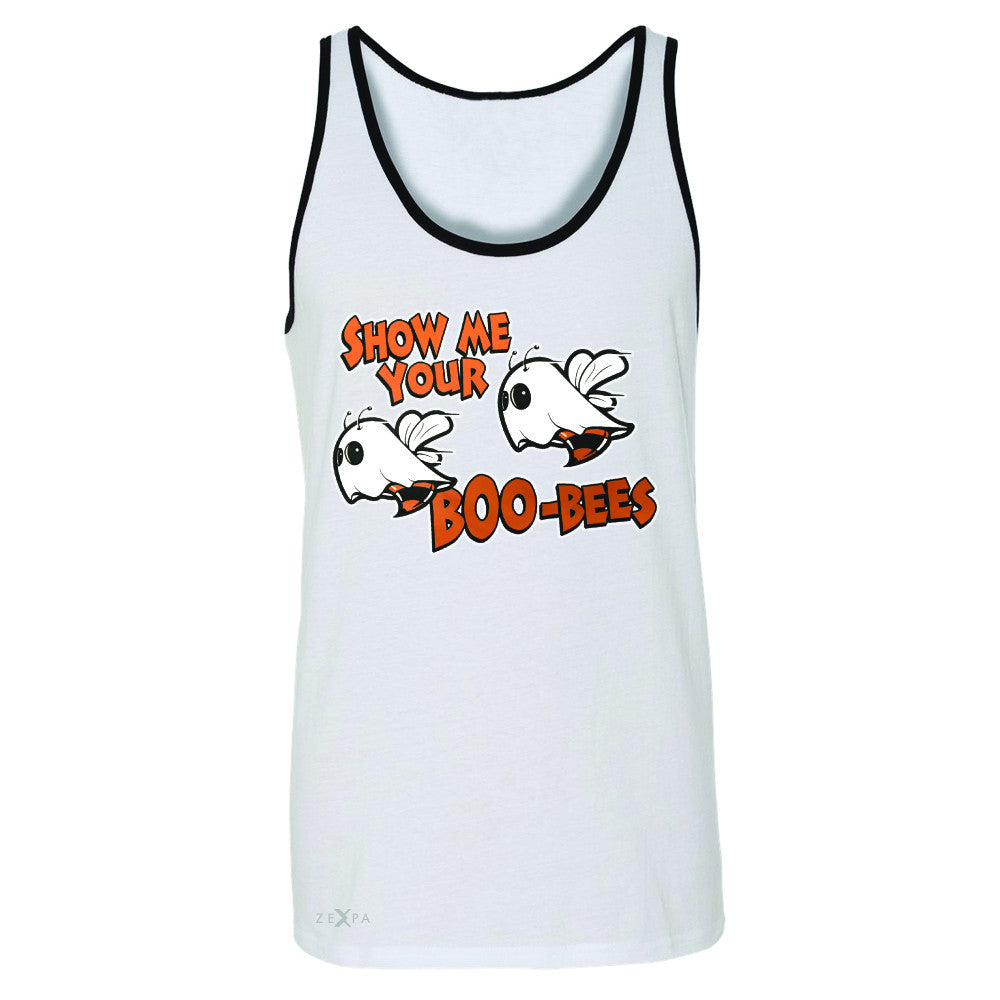 Show Me Your Boo-Bees Ghost  Men's Jersey Tank Halloween Costume Sleeveless - Zexpa Apparel - 6
