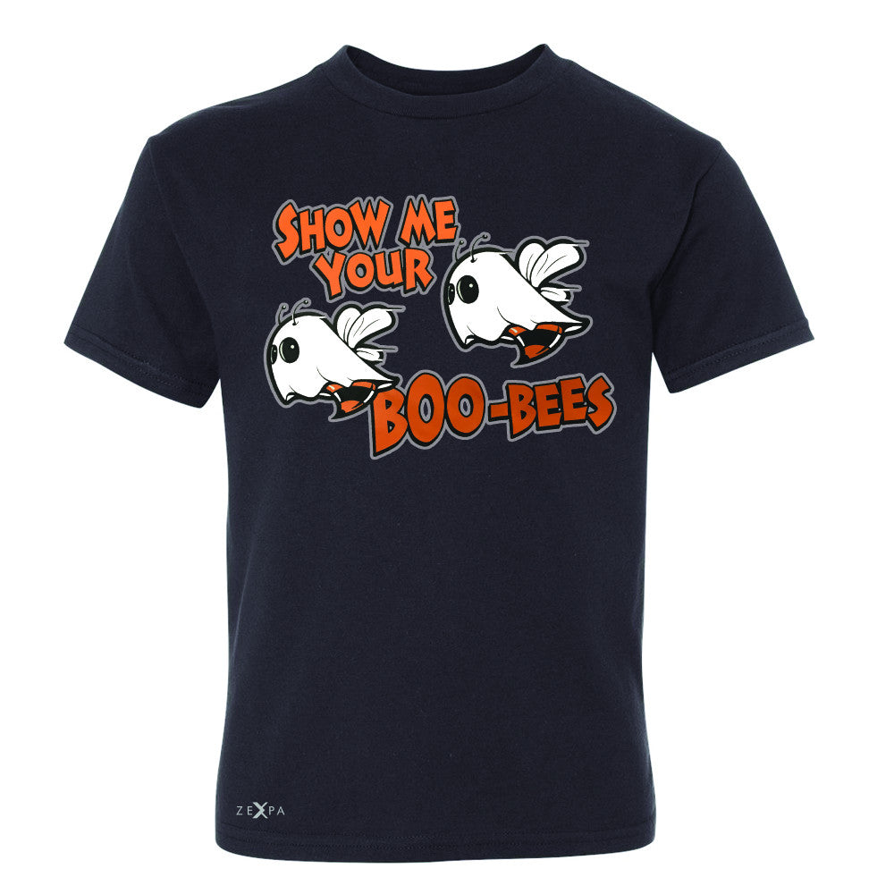 Show Me Your Boo-Bees Ghost  Youth T-shirt Halloween Costume Tee - Zexpa Apparel - 1