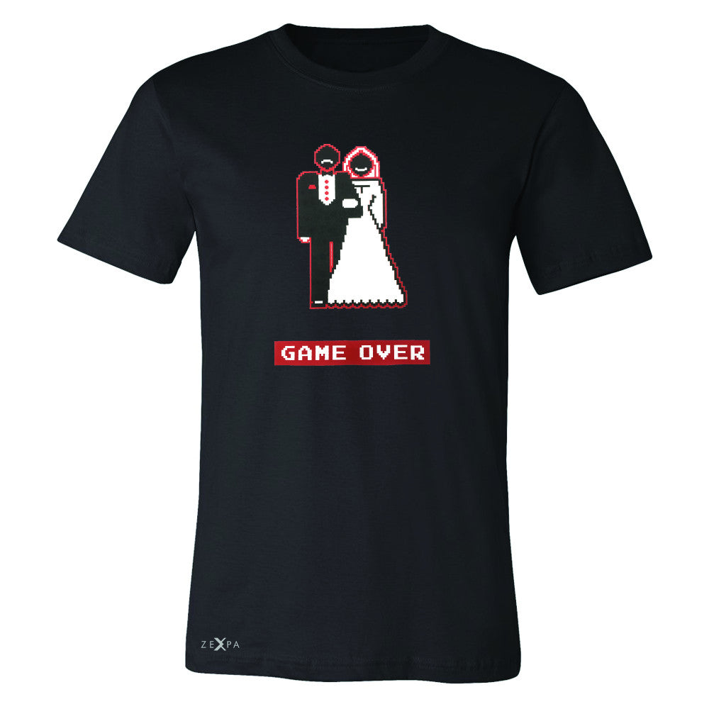 Game Over Wedding Married Video Game Men's T-shirt Funny Gift Tee - Zexpa Apparel - 1