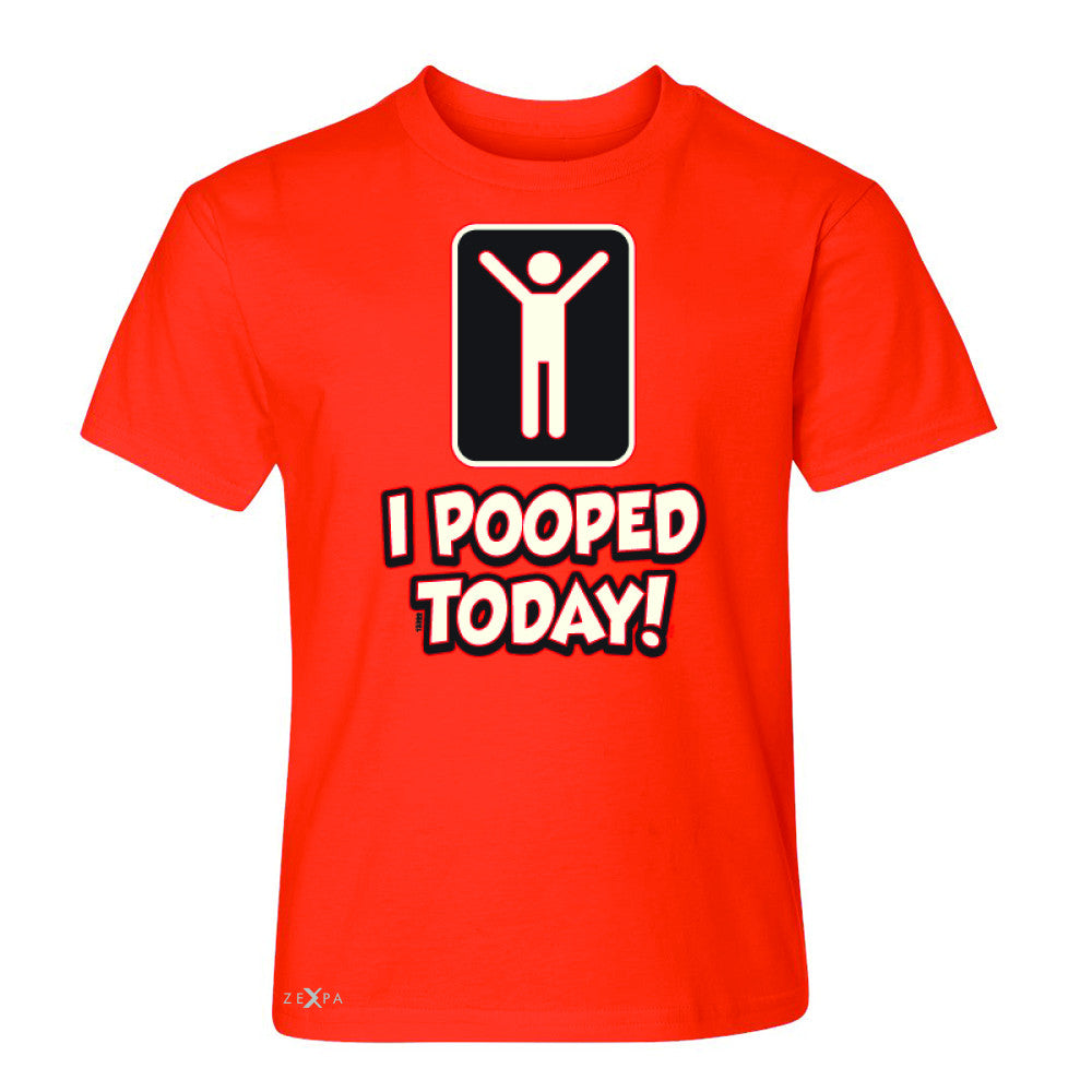 I Pooped Today Social Media Humor Youth T-shirt Funny Gift Tee - Zexpa Apparel - 2