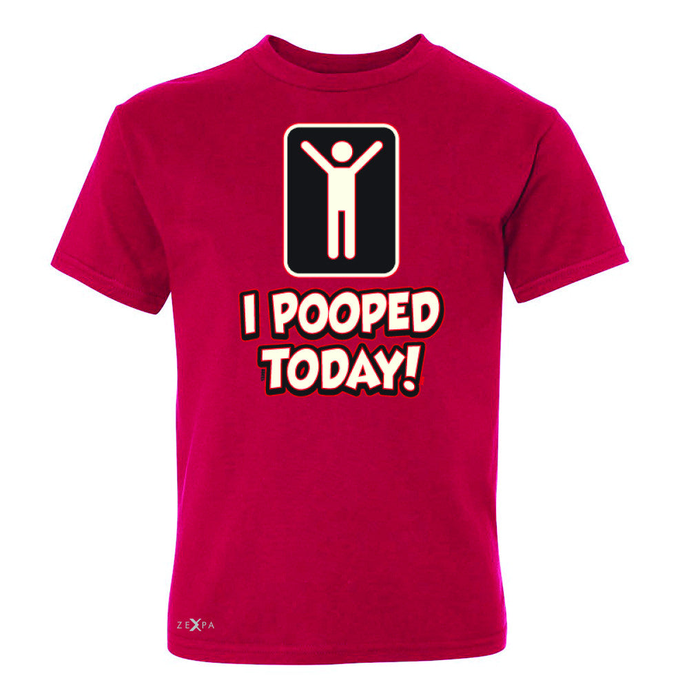I Pooped Today Social Media Humor Youth T-shirt Funny Gift Tee - Zexpa Apparel - 4