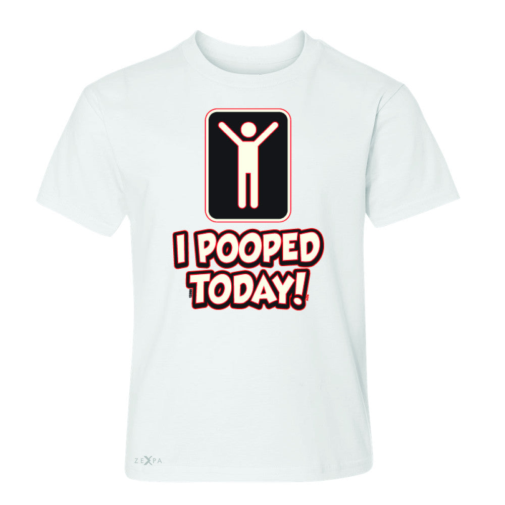 I Pooped Today Social Media Humor Youth T-shirt Funny Gift Tee - Zexpa Apparel - 5