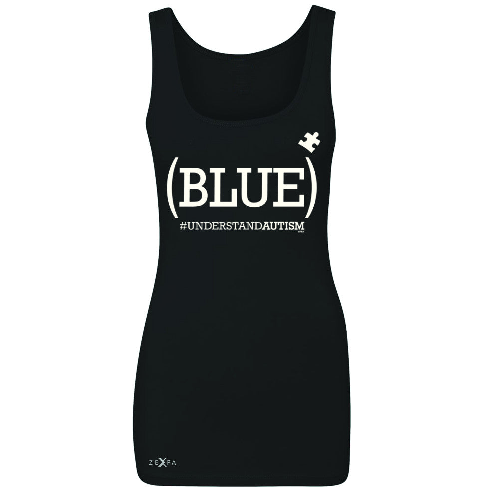 Zexpa Apparel™ Blue Understand Autism #understandautism Women's Tank Top Support Sleeveless - Zexpa Apparel Halloween Christmas Shirts