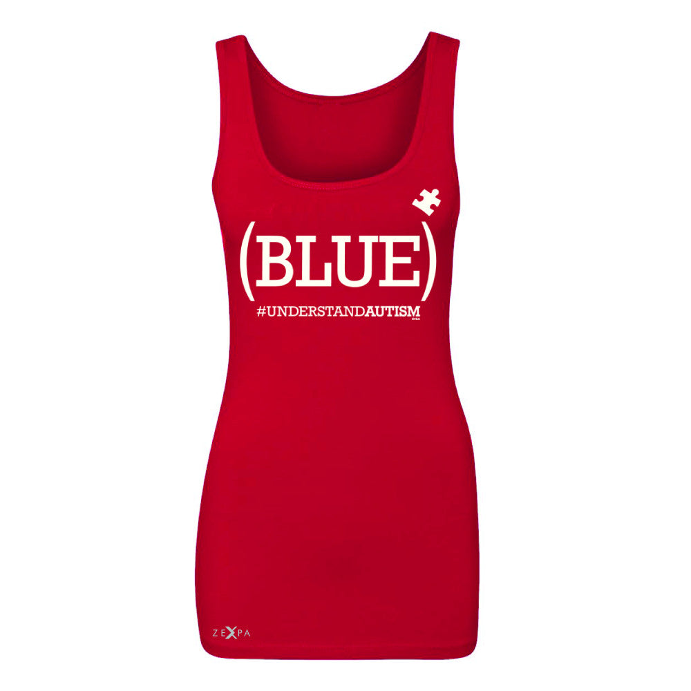 Zexpa Apparel™ Blue Understand Autism #understandautism Women's Tank Top Support Sleeveless - Zexpa Apparel Halloween Christmas Shirts