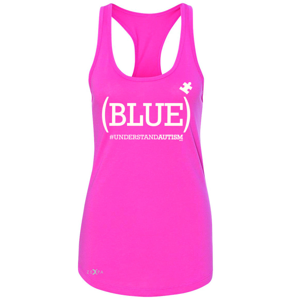 Zexpa Apparel™ Blue Understand Autism #understandautism Women's Racerback Support Sleeveless - Zexpa Apparel Halloween Christmas Shirts