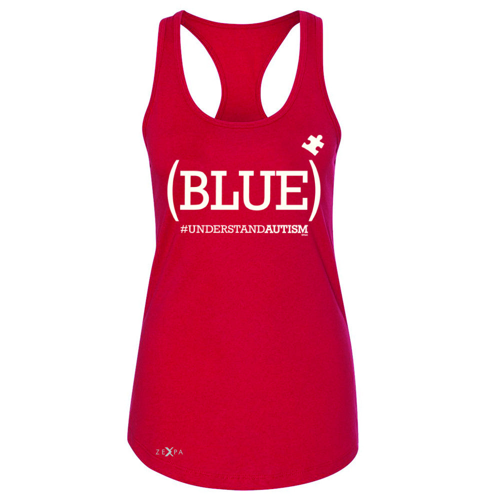 Zexpa Apparel™ Blue Understand Autism #understandautism Women's Racerback Support Sleeveless - Zexpa Apparel Halloween Christmas Shirts