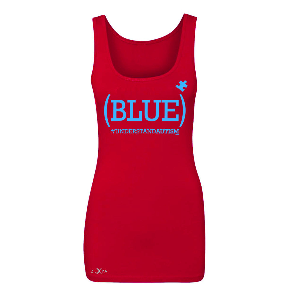 Zexpa Apparel™ Blue Understand Autism #understandautism Women's Tank Top Aware Sleeveless - Zexpa Apparel Halloween Christmas Shirts