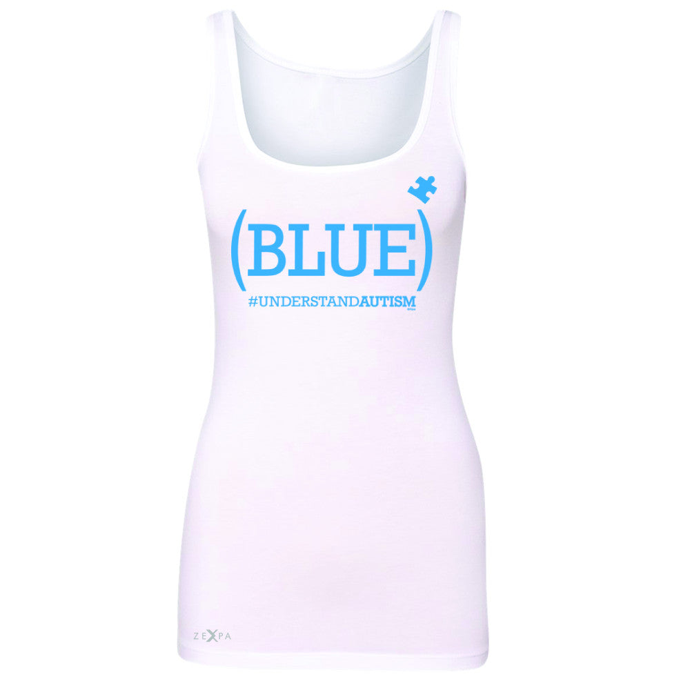 Zexpa Apparel™ Blue Understand Autism #understandautism Women's Tank Top Aware Sleeveless - Zexpa Apparel Halloween Christmas Shirts