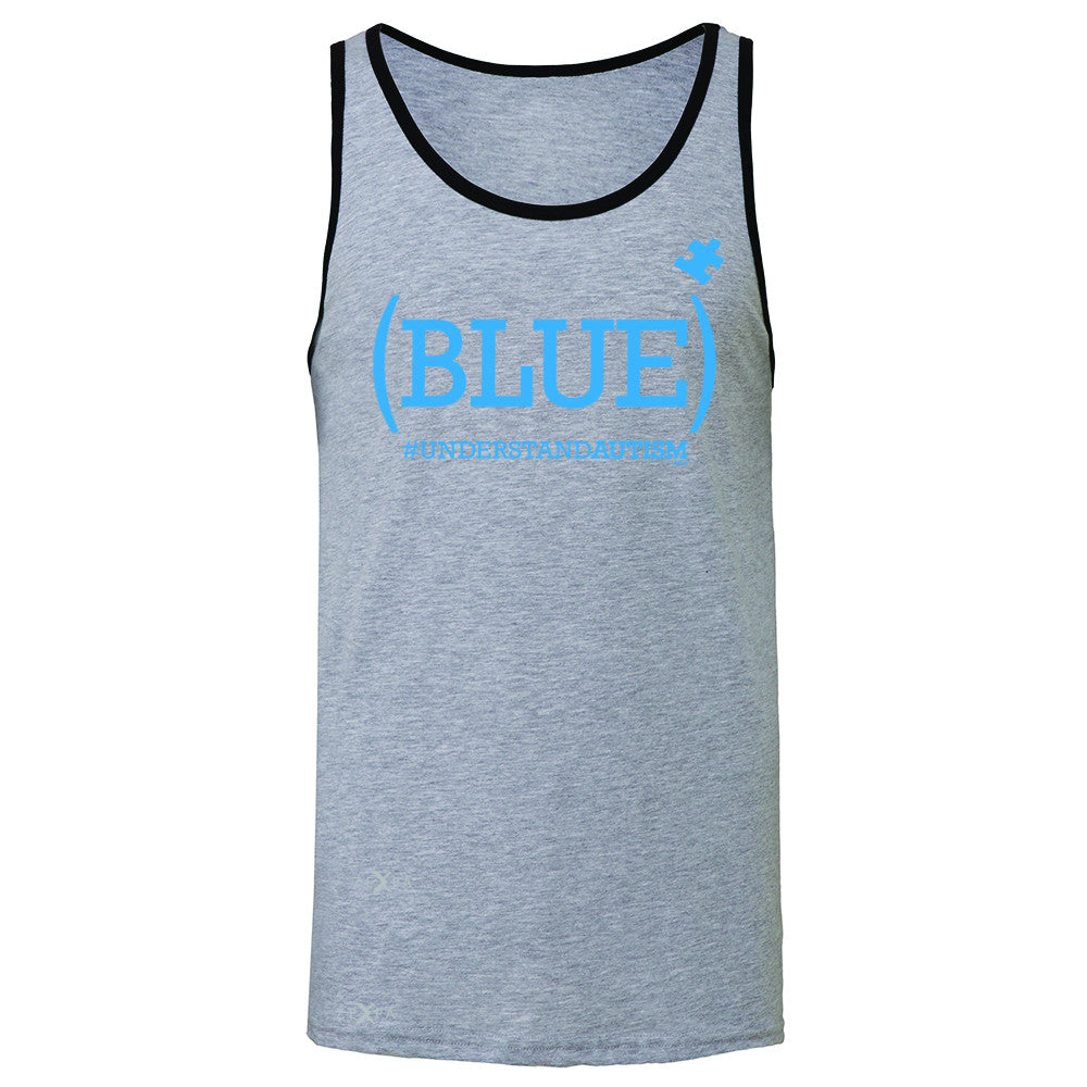 Blue Understand Autism #understandautism Men's Jersey Tank Aware Sleeveless - Zexpa Apparel Halloween Christmas Shirts