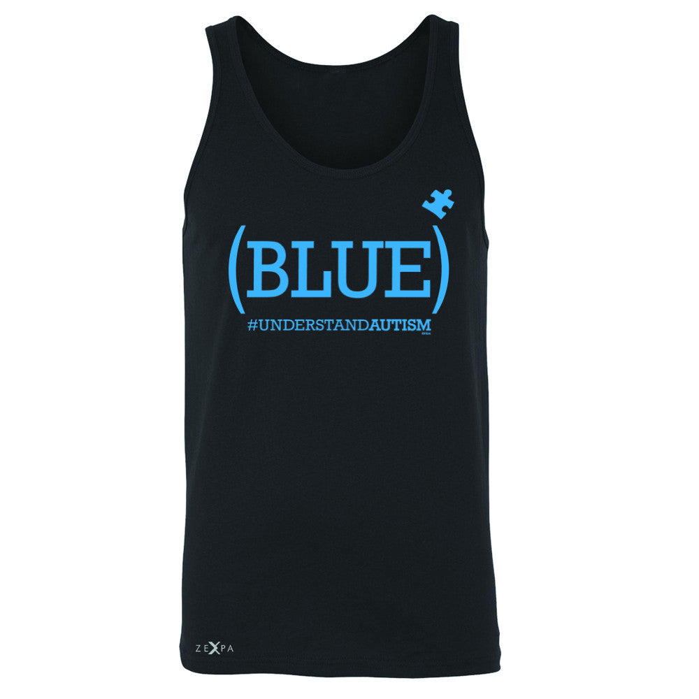 Blue Understand Autism #understandautism Men's Jersey Tank Aware Sleeveless - Zexpa Apparel Halloween Christmas Shirts