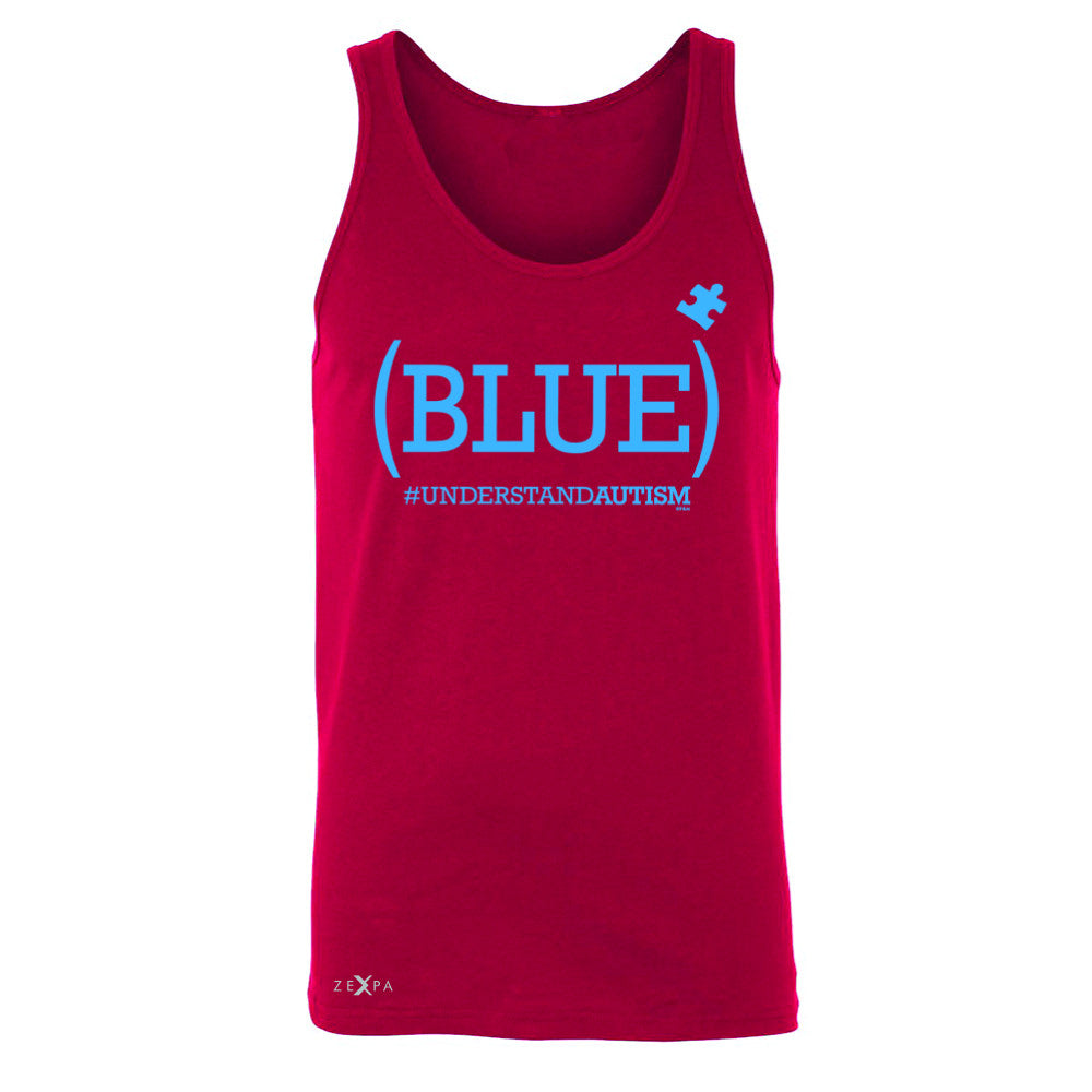 Blue Understand Autism #understandautism Men's Jersey Tank Aware Sleeveless - Zexpa Apparel Halloween Christmas Shirts