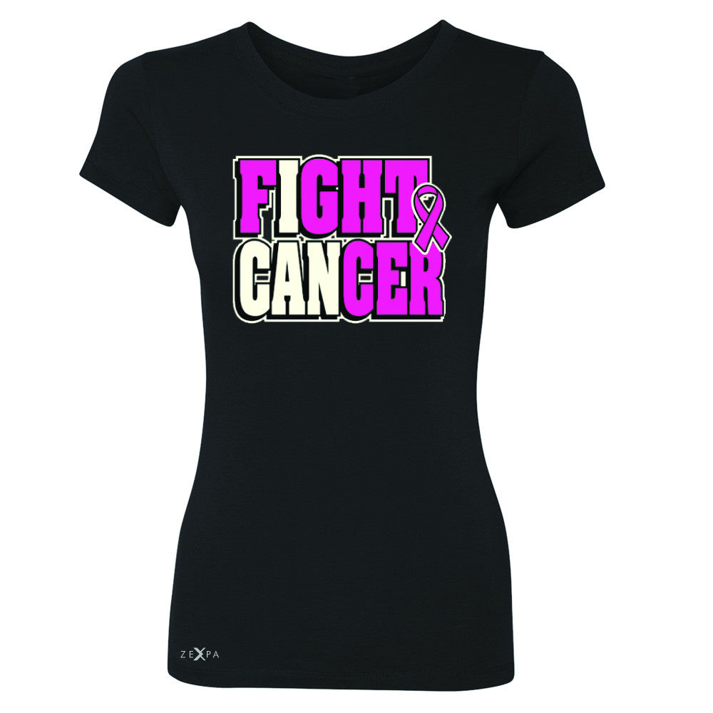 Fight Cancer I CAN Women's T-shirt Breast Cancer Tee - Zexpa Apparel